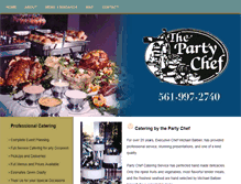 Tablet Screenshot of partychefcatering.com
